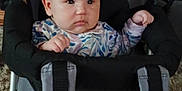 Luna joined the competition — help win amazing prizes! baby, blanket, carrying, child, clothing, comfort, expression, face, furniture, grip, hands, head, indoor, infant, patterned, person, seat, soft, stroller, toy