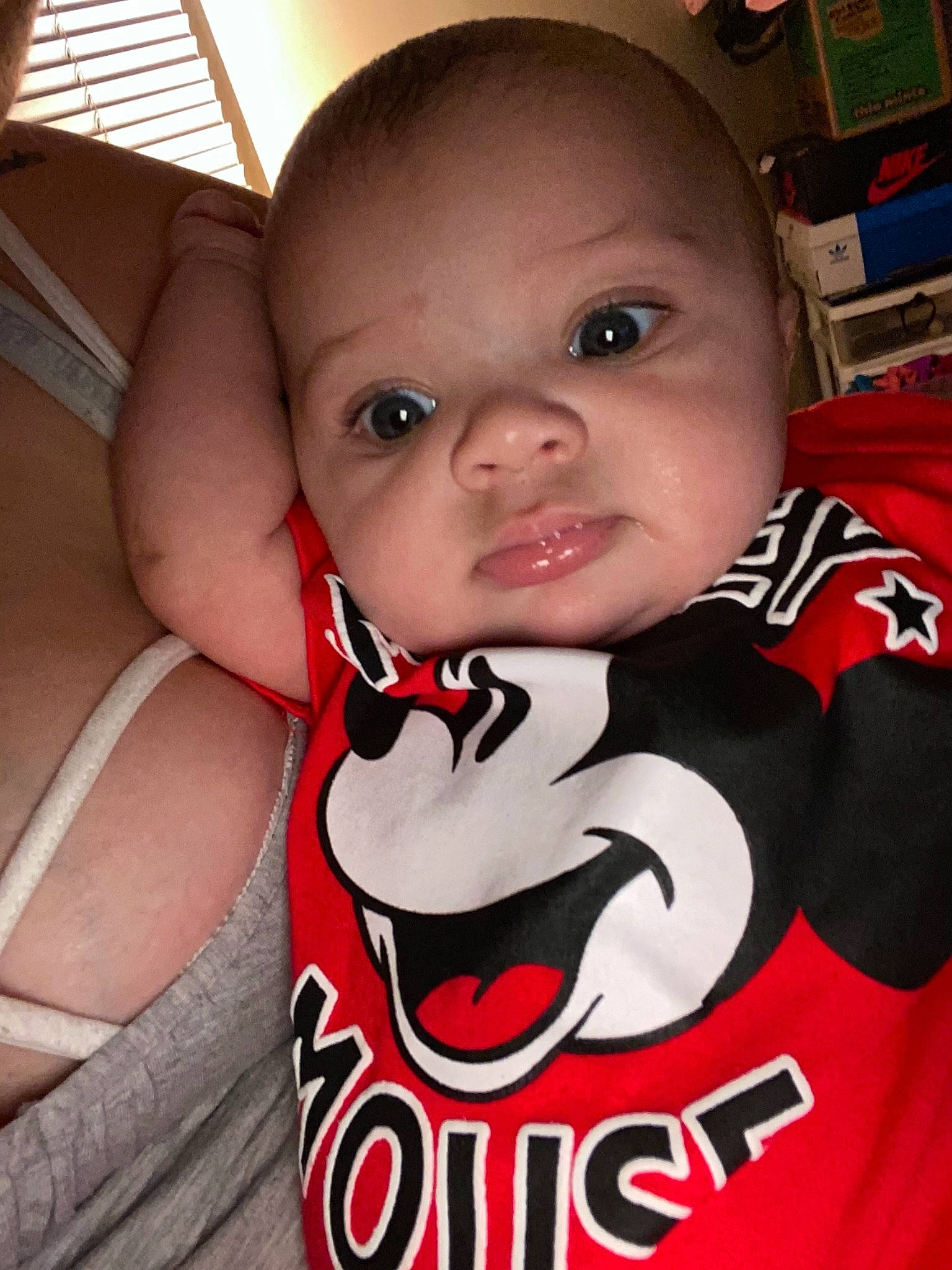 Diamond is registered to the contest to win money with this photo: active_shirt, active_tank, baby, baby_products, baby_toddler_clothing, cheek, chest, child, cool, daylighting, forehead, iris, lip, muscle, neck, person, skin, sleeve, sleeveless_shirt, throat