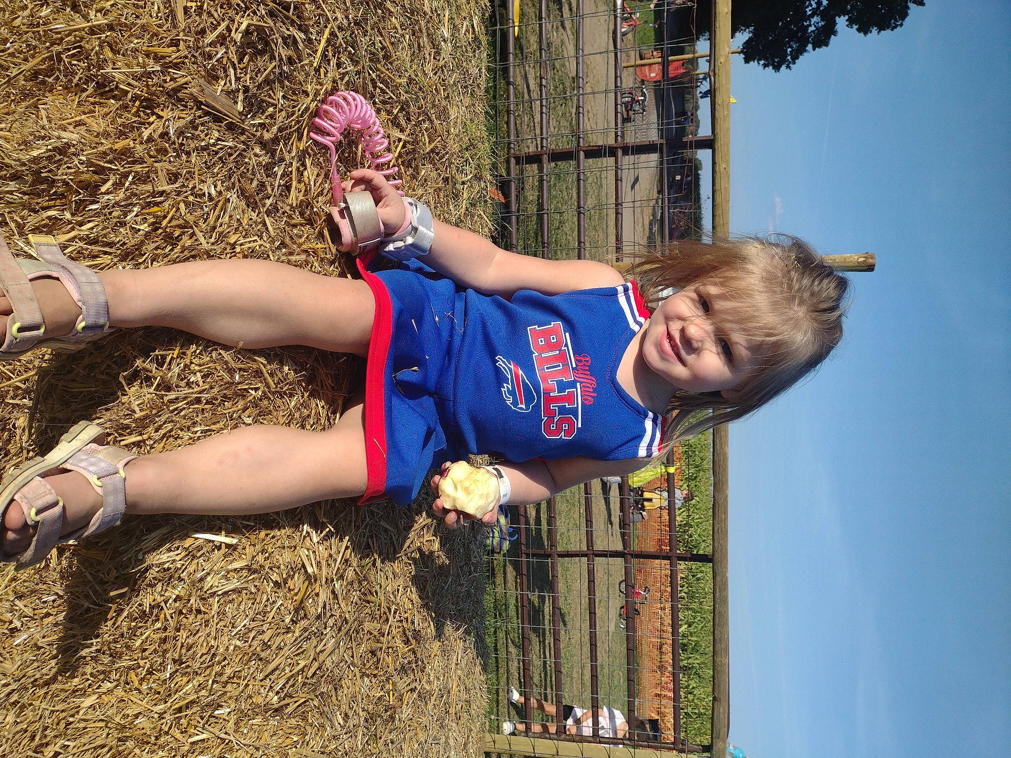 Ruby joined the competition — help win amazing prizes! competition_event, electric_blue, fun, grass, happy, human_leg, joy, knee, leisure, people_in_nature, person, plant, player, recreation, shorts, sky, smile, sports, sports_uniform, sportswear