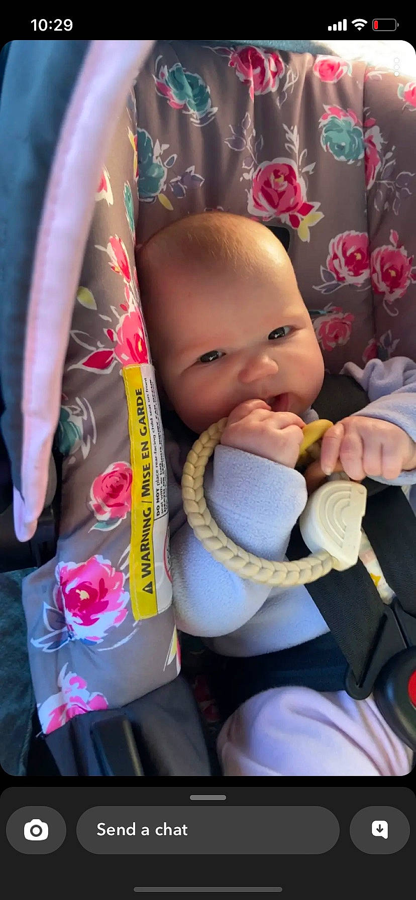 Everleigh joined the competition — help win amazing prizes! arm, baby, baby_carriage, baby_in_car_seat, baby_products, baby_safety, baby_toddler_clothing, car_seat, cheek, child, eye, eyelash, finger, head, iris, nail, person, pink, product, skin