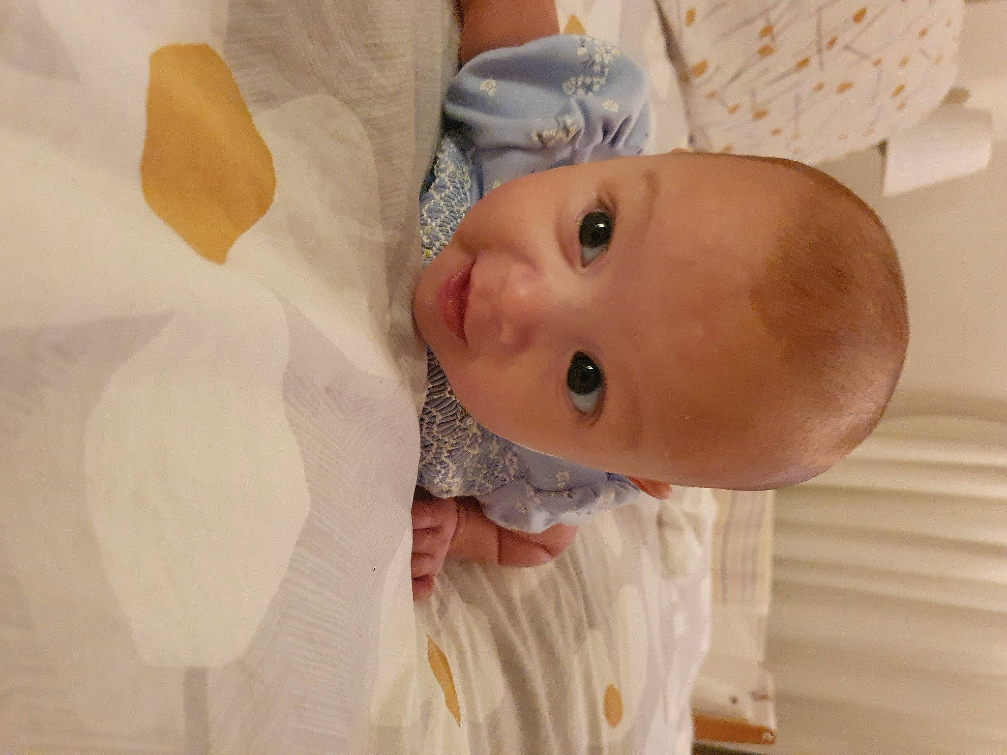 Olivia joined the competition — help win amazing prizes! baby, baby_products, baby_toddler_clothing, chair, child, comfort, eyelash, happy, hat, linens, lip, peach, person, room, skin, sleeve, smile, toddler