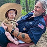 Billy joined the competition — help win amazing prizes! baby, man, outdoor, forest, chair, tattoo, hat, beard, child, nature, relax, casual, person, grass, tree, smile, clothing, footwear, portrait, daytime