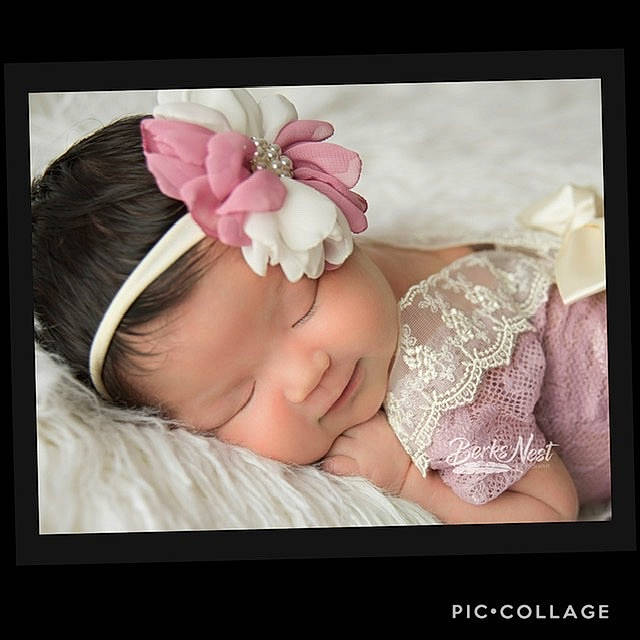 Camia is registered to the contest to win money with this photo: baby, baby_sleeping, birth, cheek, child, ear, fashion_accessory, hair_accessory, hand, headband, headgear, headpiece, person, photograph, photography, pink, product, toddler