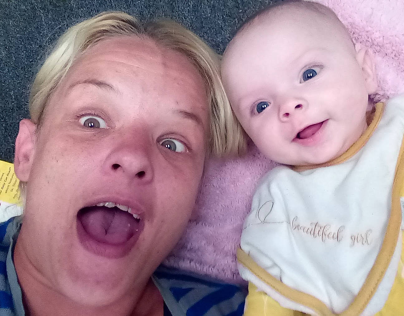 Mckenzie is registered to the contest to win money with this photo: cheek, chin, ear, eye, eyebrow, eyelash, forehead, gesture, hairstyle, happy, head, iris, lip, mouth, nose, person, product, skin, smile, surprise