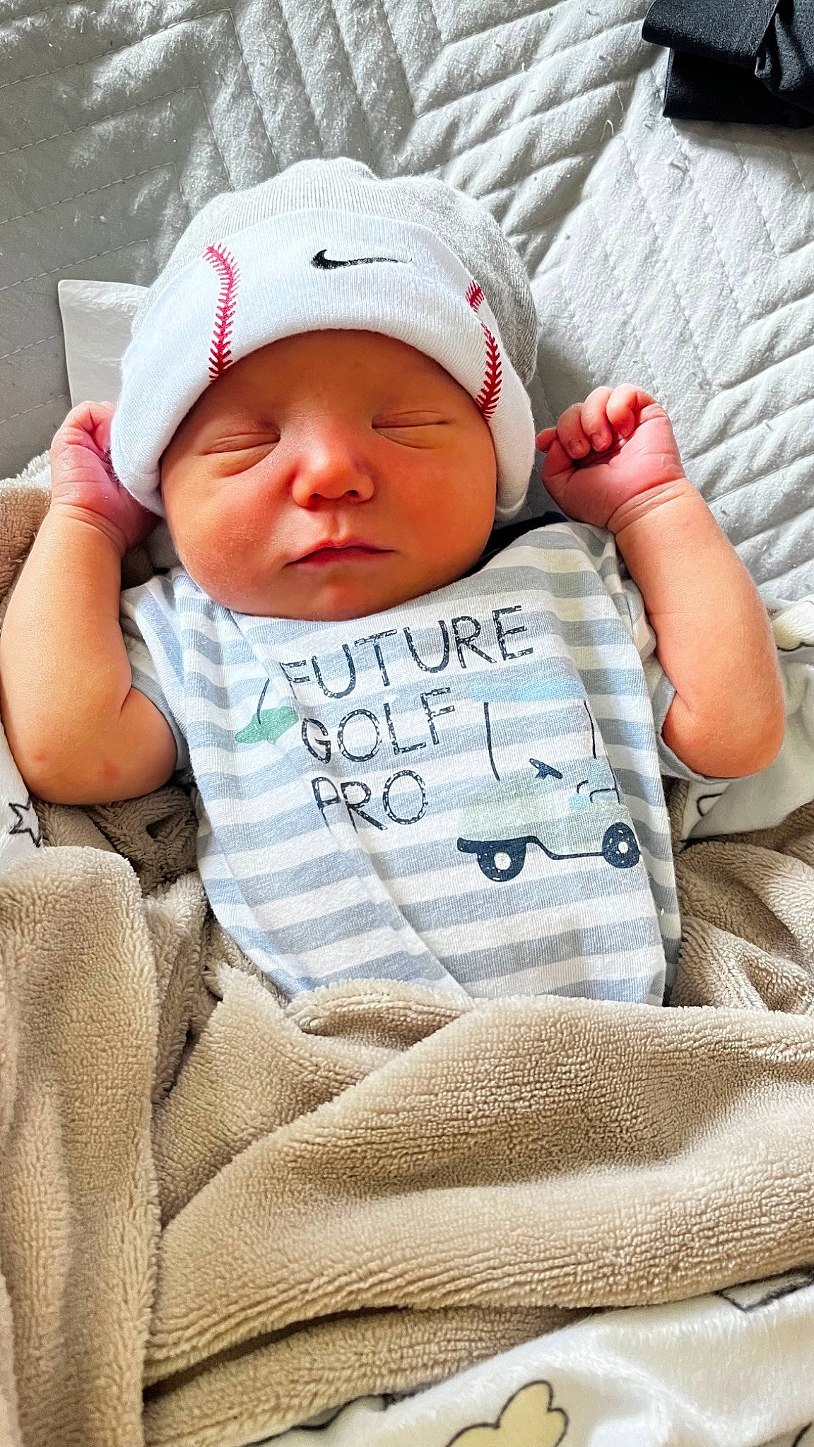 Ej joined the competition — help win amazing prizes! baby, baby_products, baby_sleeping, baby_toddler_clothing, bedding, cap, cheek, child, comfort, grass, hand, happy, headgear, headwear, linens, person, sitting, skin, sleeve, t_shirt