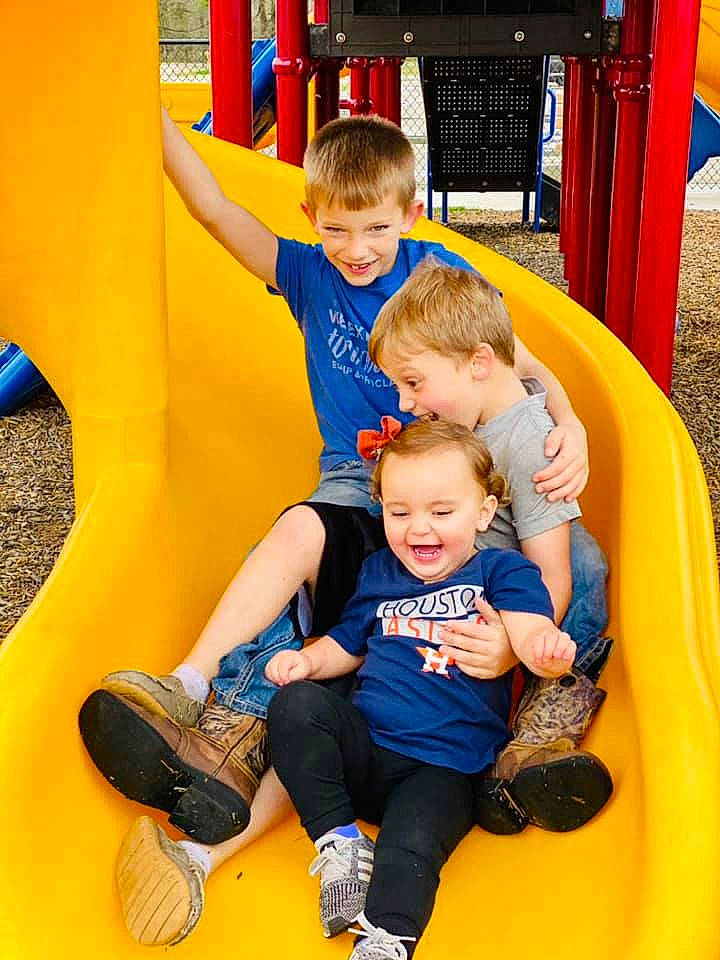 Steelie joined the competition — help win amazing prizes! blue, child, chute, city, electric_blue, footwear, fun, happy, joy, leisure, outdoor_play_equipment, person, playground, recreation, red, shoe, shorts, smile, sneakers, t_shirt