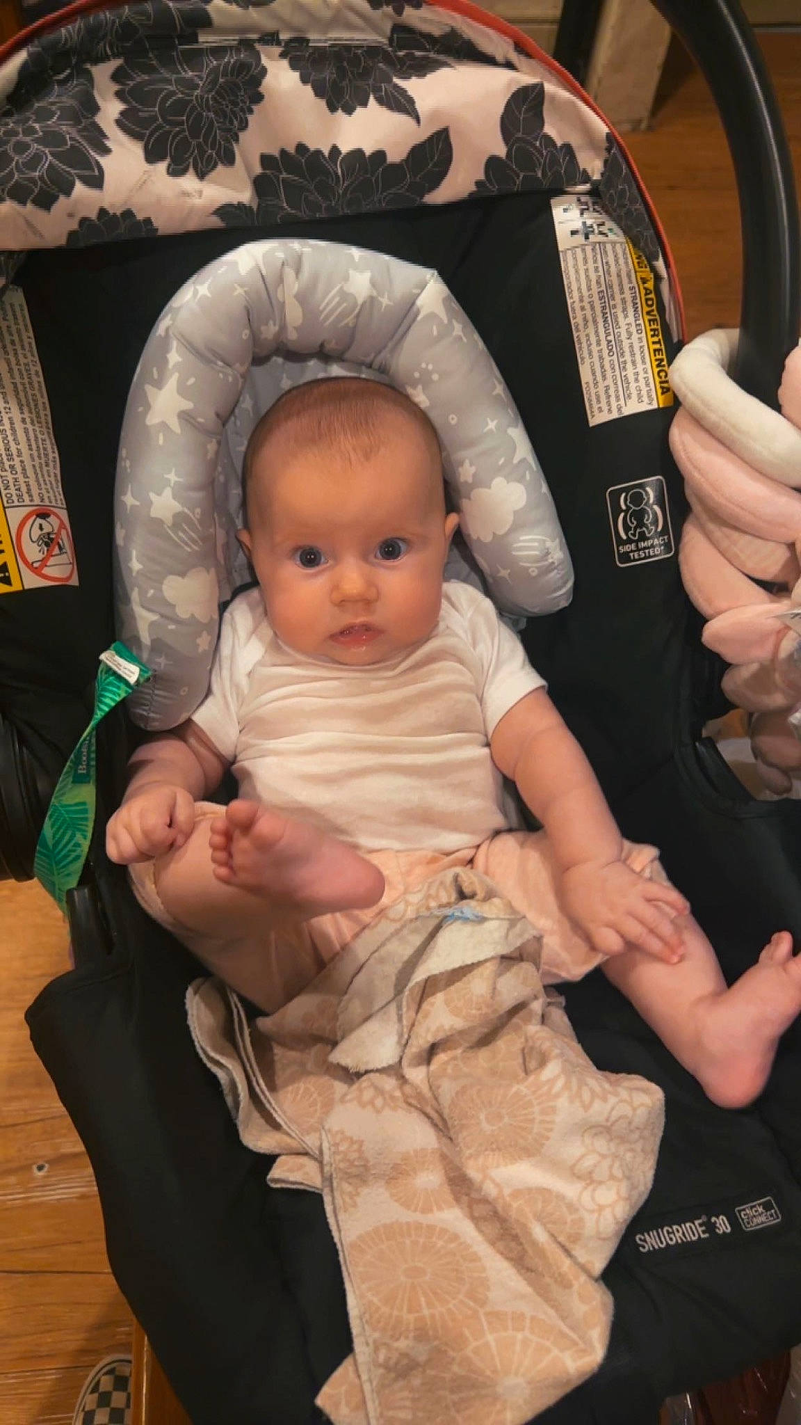 J.l.d joined the competition — help win amazing prizes! baby, baby_carriage, baby_products, baby_toddler_clothing, chair, cheek, child, comfort, eye, facial_expression, finger, flooring, fun, gesture, lap, person, room, sitting, skin, thumb