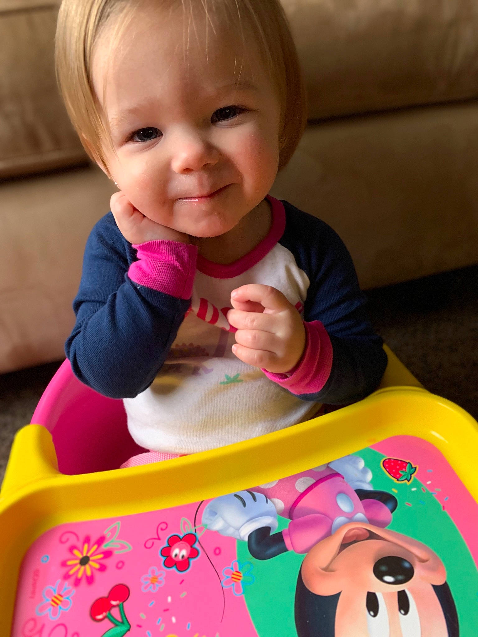 Adalina is registered to the contest to win money with this photo: baby, baby_playing_with_toys, baby_toys, cheek, child, person, pink, play, toddler, toy