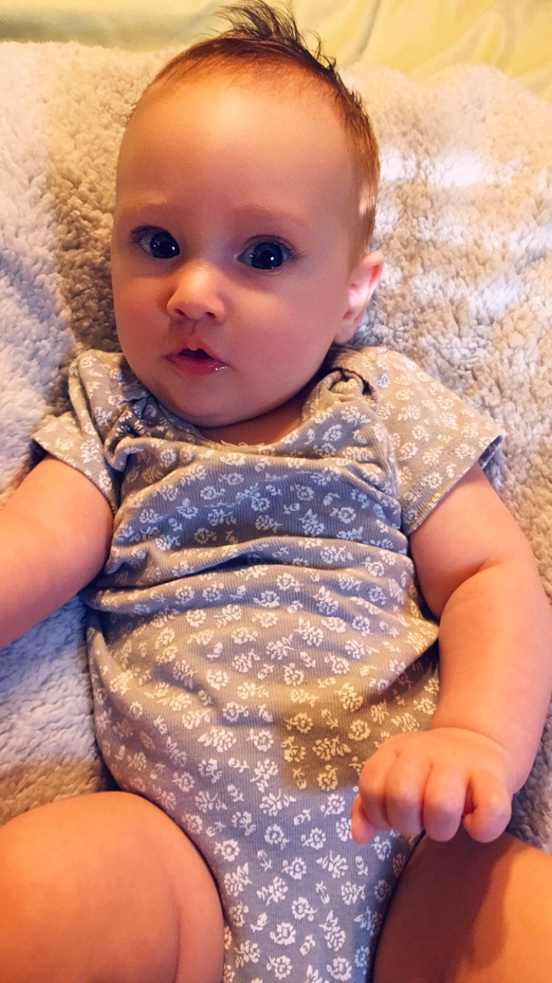 Harper joined the competition — help win amazing prizes! cheek, child, girl, head, human_hair_color, infant, iris, lip, person, skin, surprise, toddler