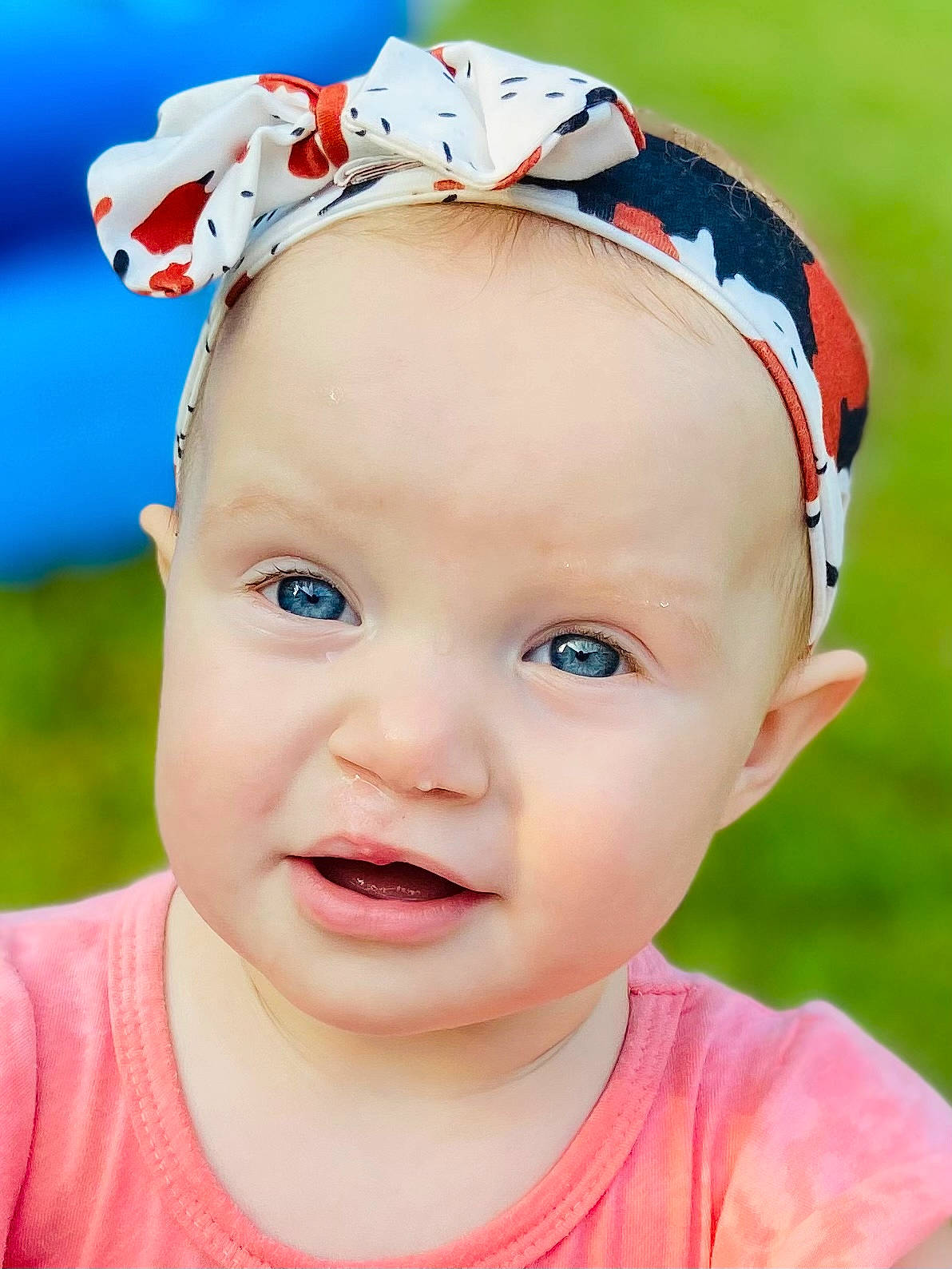 Allie-rae joined the competition — help win amazing prizes! baby, baby_toddler_clothing, beauty, cap, cheek, child, eyelash, face, grass, happy, headband, headgear, headpiece, jewellery, lip, person, photograph, pink, skin, toddler