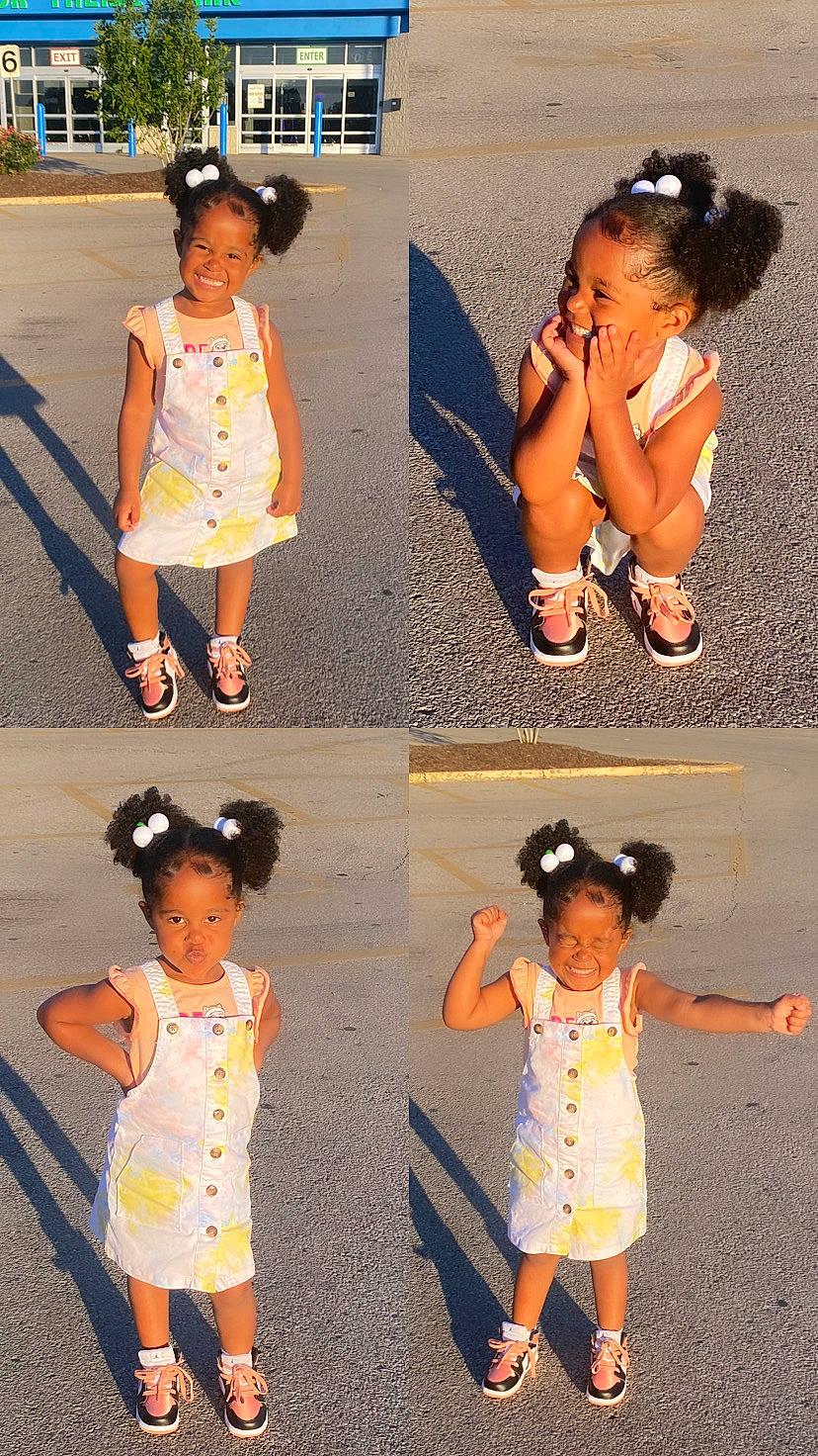 Reigna joined the competition — help win amazing prizes! arm, black, child, clothing, fun, gesture, hairstyle, happy, head, headgear, joint, joy, people, person, photograph, pink, shoe, shoulder, sleeve, standing