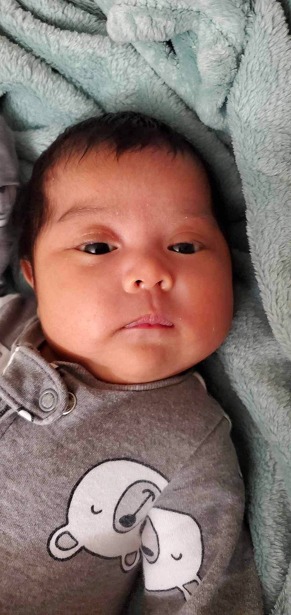 Emma joined the competition — help win amazing prizes! baby, cheek, chin, cool, ear, eyebrow, eyelash, forehead, hairstyle, iris, lip, mammal, mouth, neck, nose, organ, person, skin, sleeve, smile