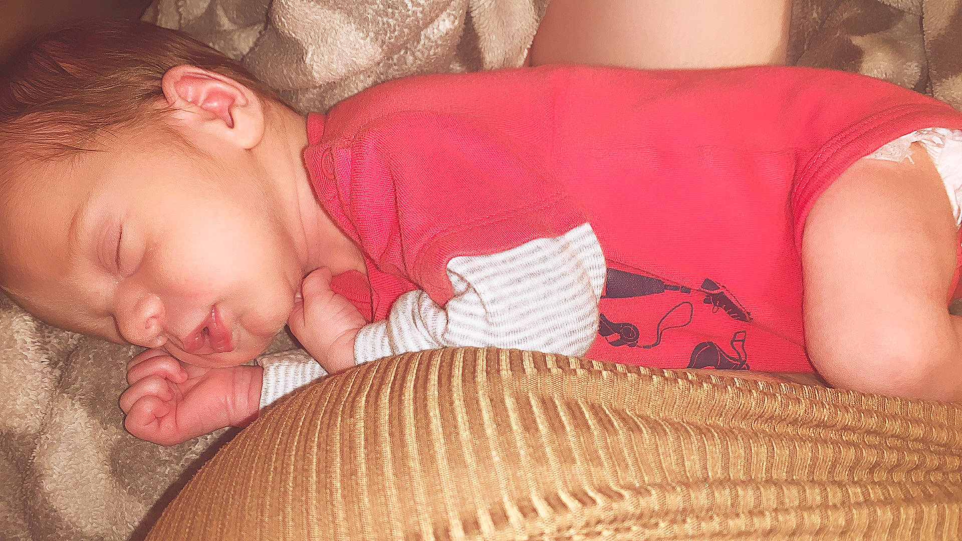 Xavier Davis is registered to the contest to win money with this photo: baby, cheek, child, finger, flesh, hand, leg, mouth, nap, nose, person, skin, sleep