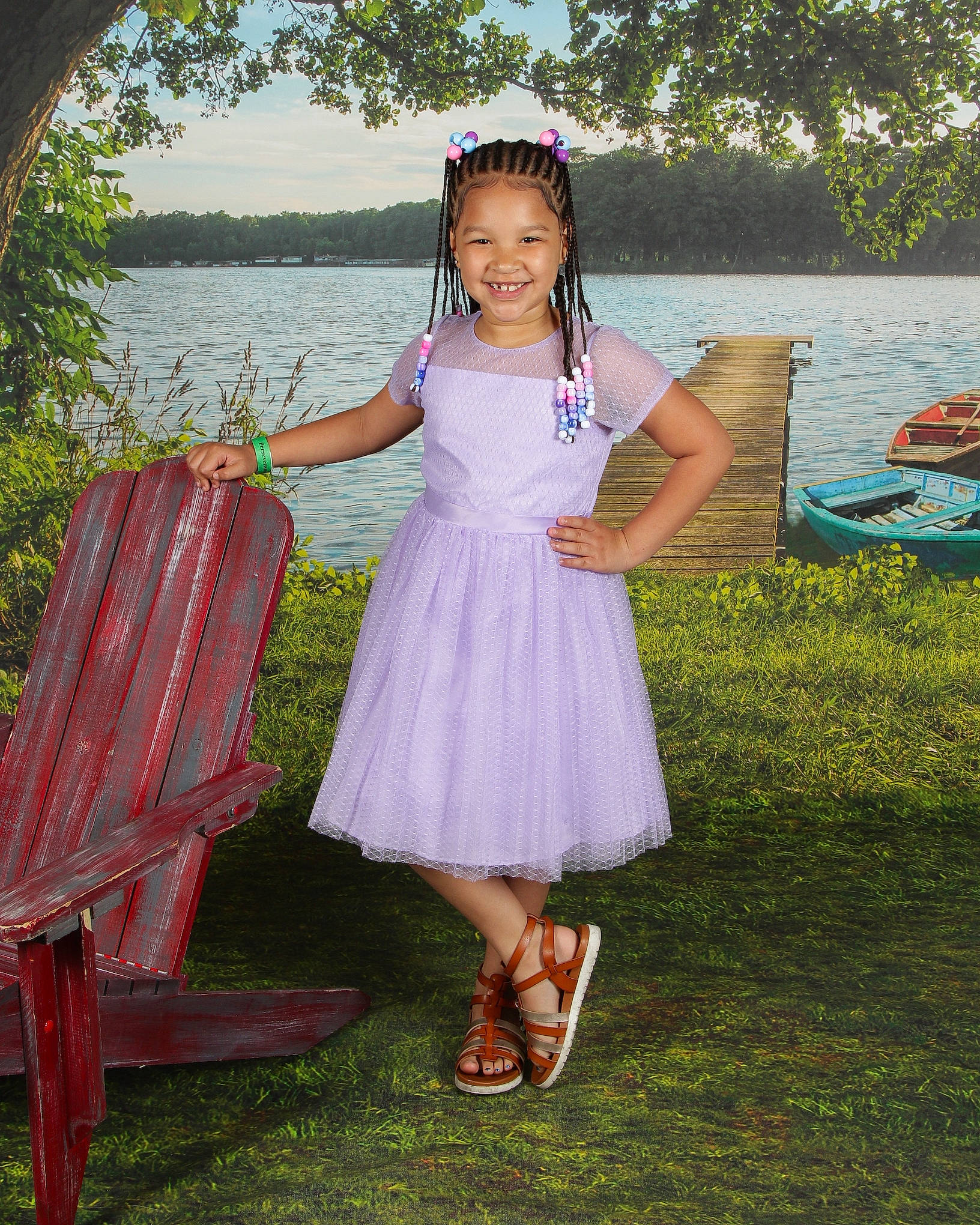 Amari is registered to the contest to win money with this photo: child, dress, event, flash_photography, fun, grass, happy, human_leg, joy, lake, leisure, people_in_nature, person, pink, plant, recreation, sandal, sky, smile, toddler