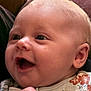 Brinlee is registered to the contest to win money with this photo: baby, infant, smile, happy, face, closeup, child, person, skin, head, hand, clothing, pattern, floral, cute, expression, young, indoors, portrait, joy