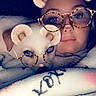 Dexter is registered to the contest to win money with this photo: art, close_up, cool, eyebrow, eyelash, eyewear, flash_photography, gesture, glasses, happy, headgear, mammal, nose, selfie, skin, snout, textile, toy, vertebrate, vision_care