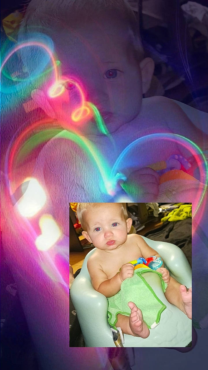 River joined the competition — help win amazing prizes! art, baby, beauty, child, design, event, facial_expression, flash_photography, fun, happy, leisure, lens_flare, magenta, neon, person, pink, purple, space, toddler, tree