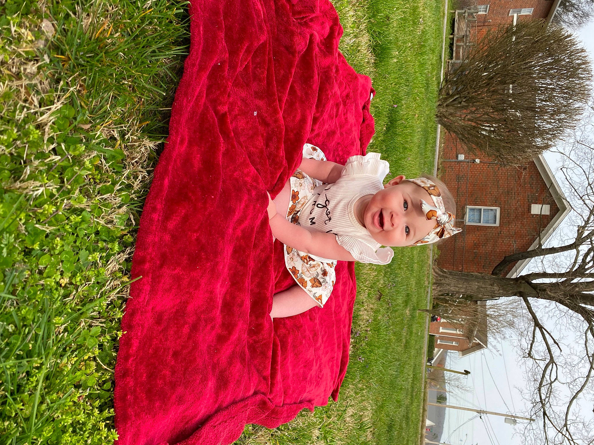 Kenzley joined the competition — help win amazing prizes! art, dress, fashion_accessory, fun, grass, grass_family, green, happy, headwear, leisure, magenta, pattern, peach, people_in_nature, person, plant, spring, textile, toddler, tree