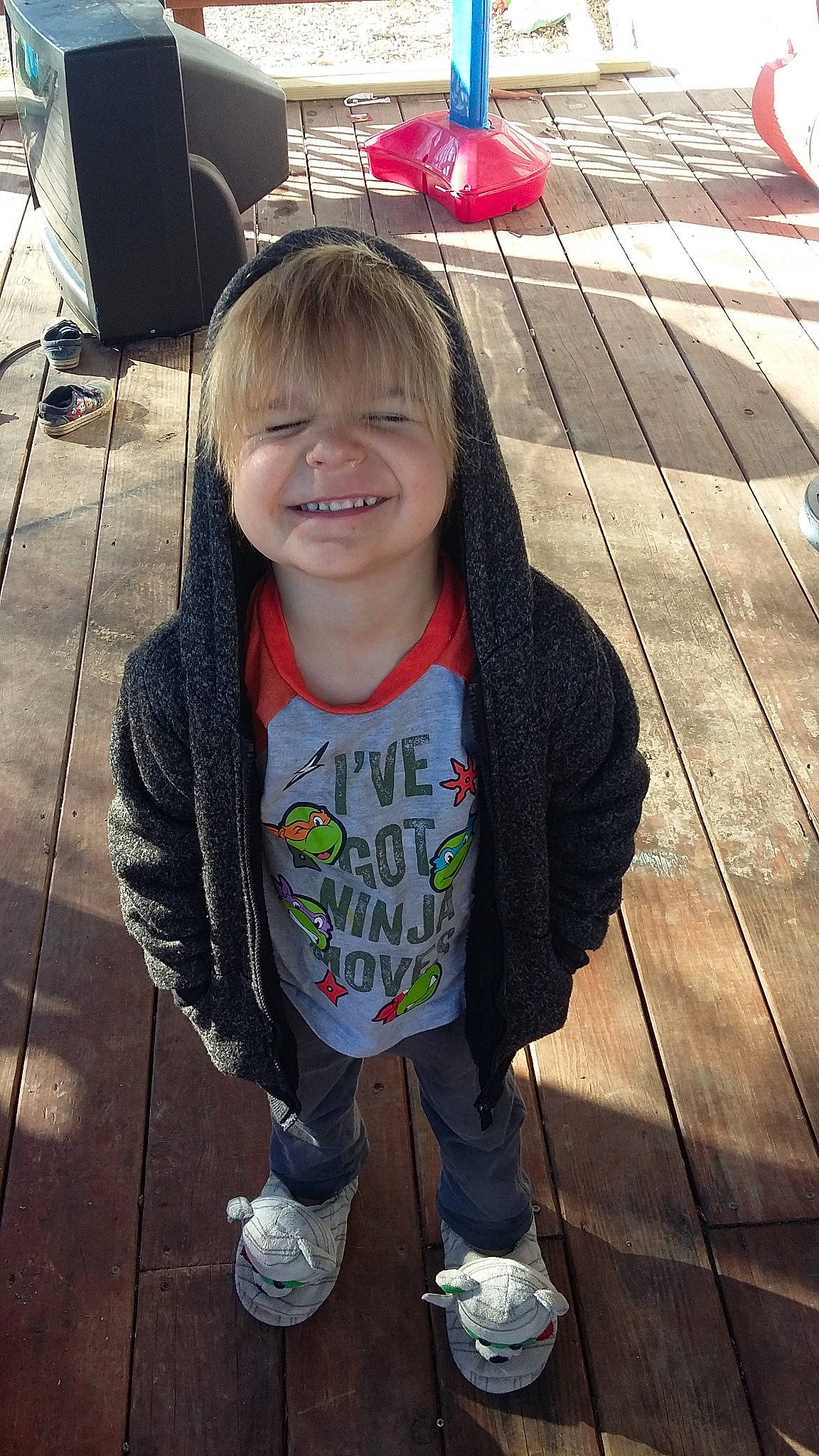 Isaiah joined the competition — help win amazing prizes! child, fun, joy, outerwear, person, plant, play, recreation, smile, t_shirt, toddler, vacation