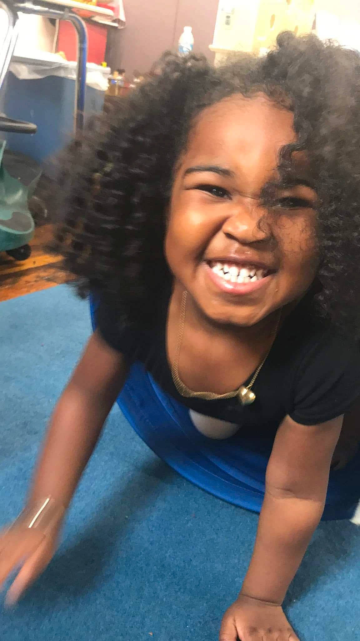 Rosalee joined the competition — help win amazing prizes! afro, black_hair, forehead, hair, hairstyle, human, jheri_curl, joy, long_hair, person, s_curl, skin, smile