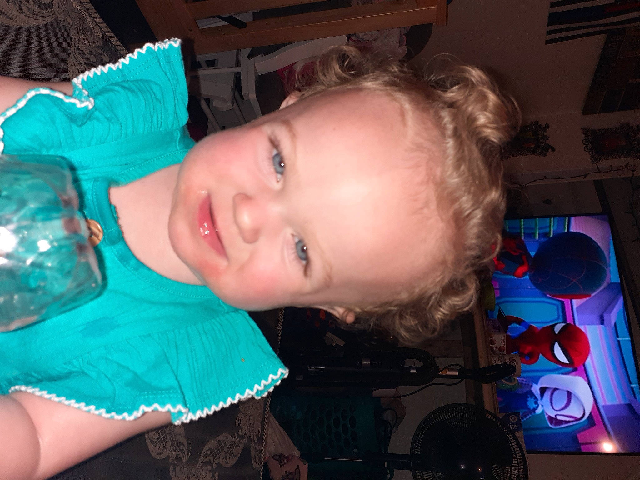 Nevaeh joined the competition — help win amazing prizes! azure, baby_toddler_clothing, blue, cheek, cool, ear, eye, eyebrow, facial_expression, finger, flash_photography, fun, happy, iris, mouth, nose, person, pink, skin, smile