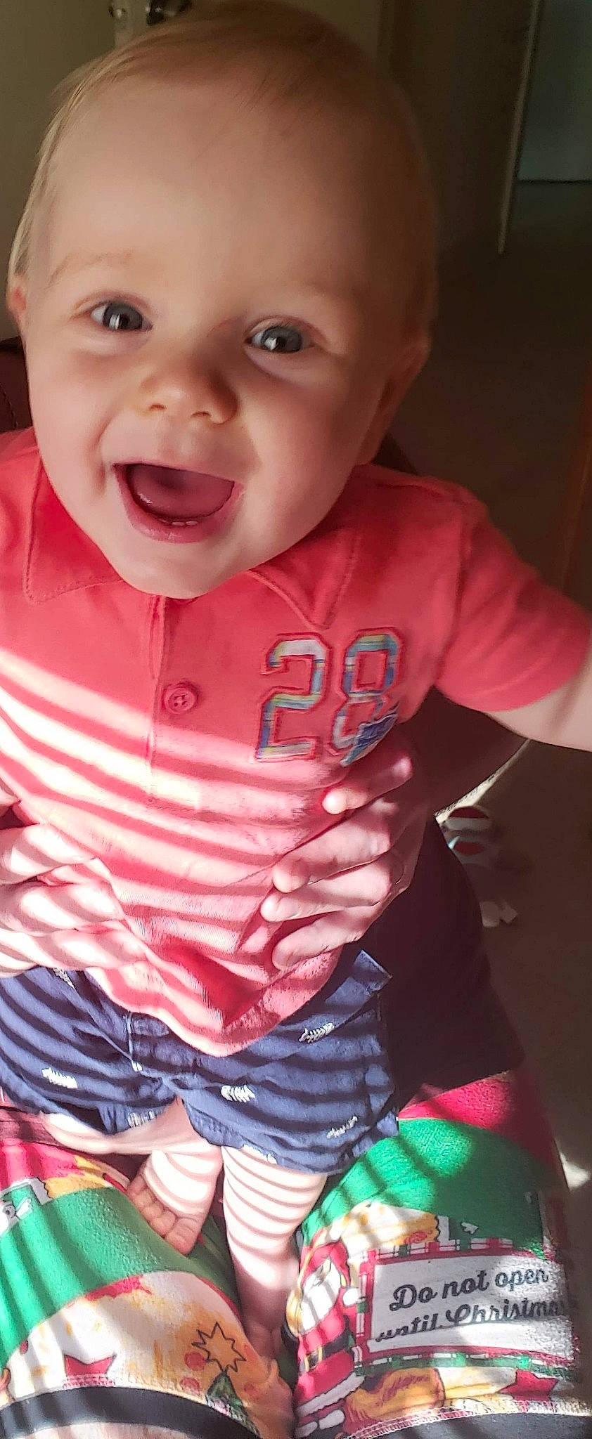 Cash joined the competition — help win amazing prizes! baby, cheek, child, chin, cool, eye, face, facial_expression, fun, head, lip, mouth, nose, organ, person, pink, skin, smile, toddler, tongue