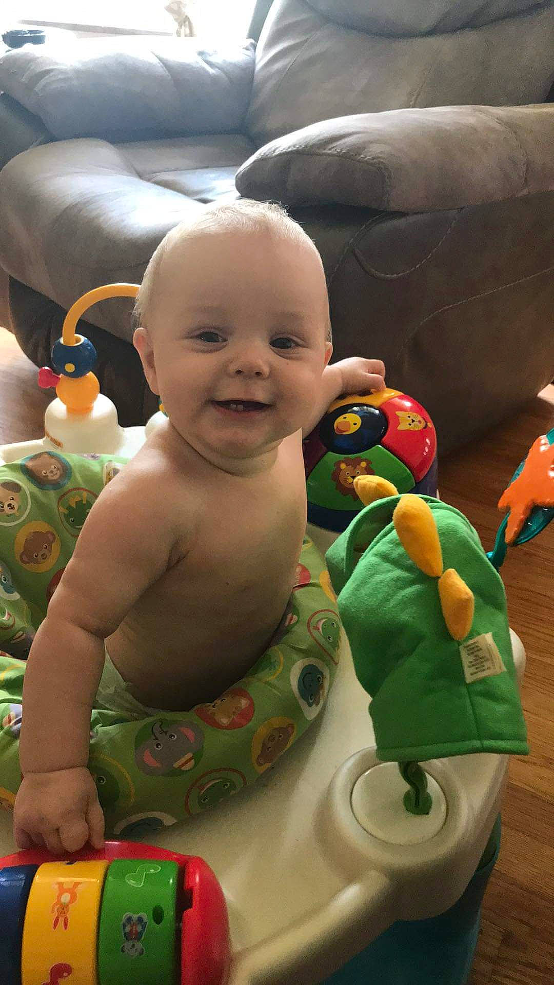 Cash joined the competition — help win amazing prizes! baby, child, joy, person, skin, smile, toddler