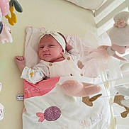 élisa a rejoint le concours — aidez-le/la à gagner de superbes lots ! baby, child, crib, cute, decor, fish, headband, infant, newborn, nursery, onesie, pastel_colors, pillow, pink, relaxed, sleep, sleeping_bag, soft_toy, toddler, toy