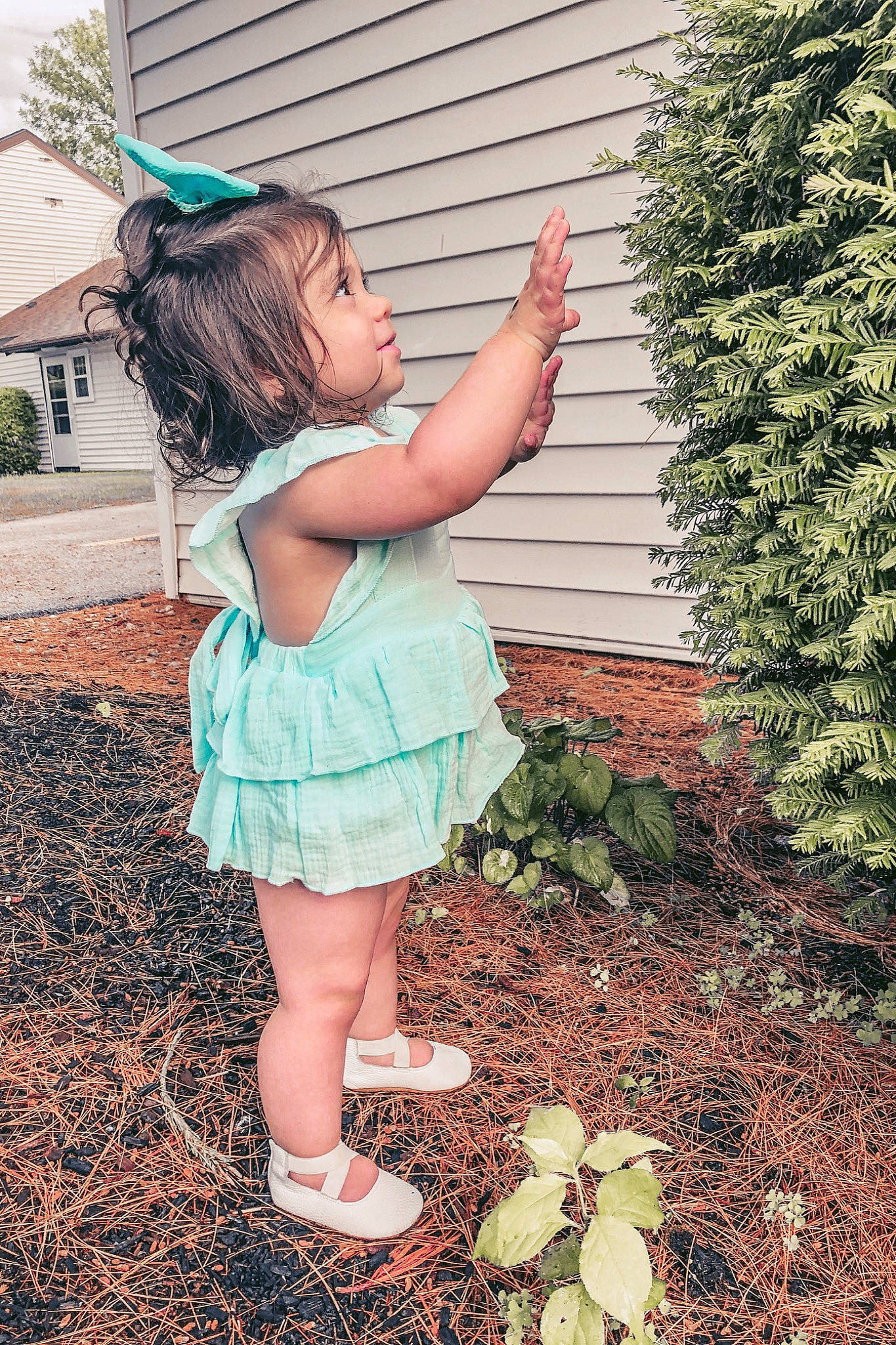 Freyja joined the competition — help win amazing prizes! beauty, botany, brown, child, dress, eye, grass, green, happy, leaf, leg, person, pink, plant, skin, smile, spring, summer, toddler, tree