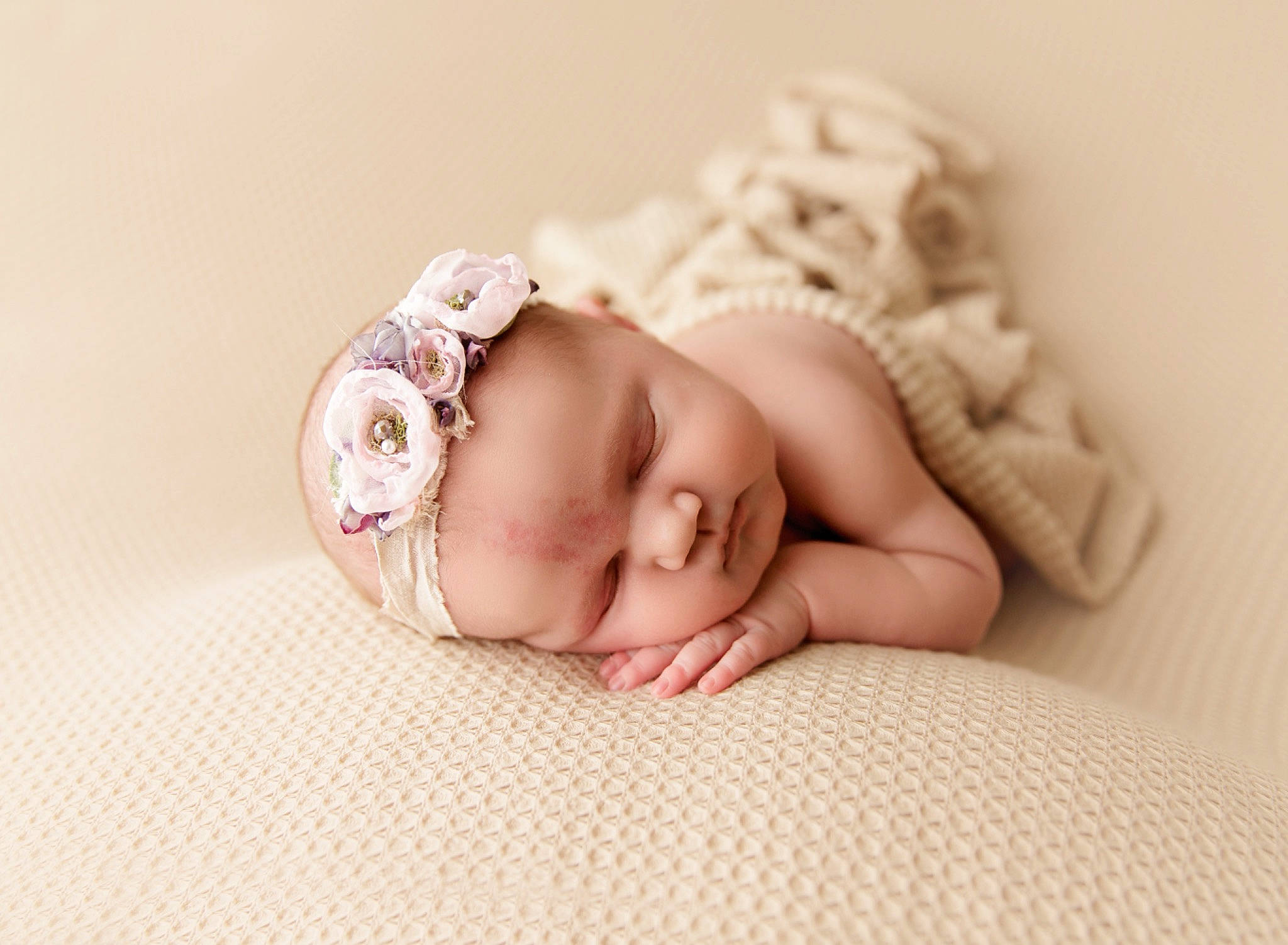 Payton is registered to the contest to win money with this photo: arm, art, baby, baby_sleeping, baby_toddler_clothing, comfort, ear, eye, eyelash, face, hair_accessory, headband, headgear, headpiece, human_body, jewellery, linens, person, plant, toddler