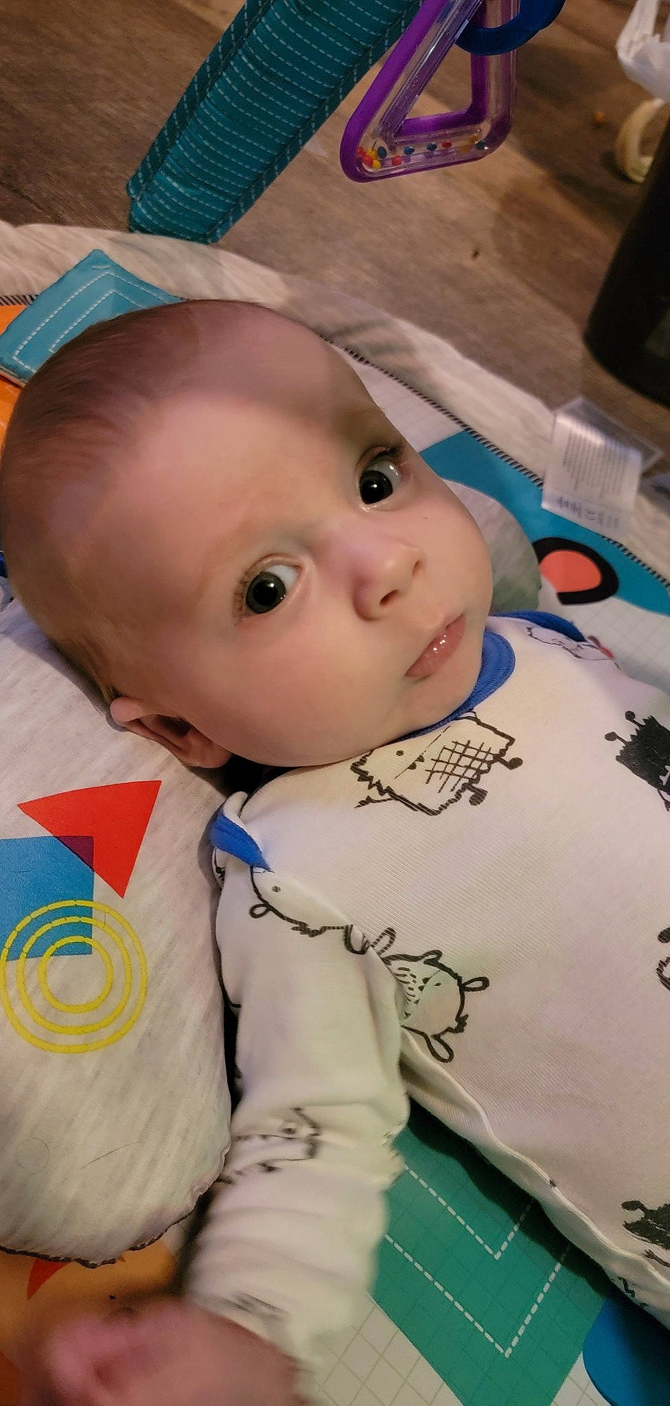 Jasper joined the competition — help win amazing prizes! baby, baby_toddler_clothing, cheek, chin, eyebrow, eyelash, face, facial_expression, forehead, hairstyle, happy, iris, lip, mouth, nose, person, product, skin, sleeve, textile