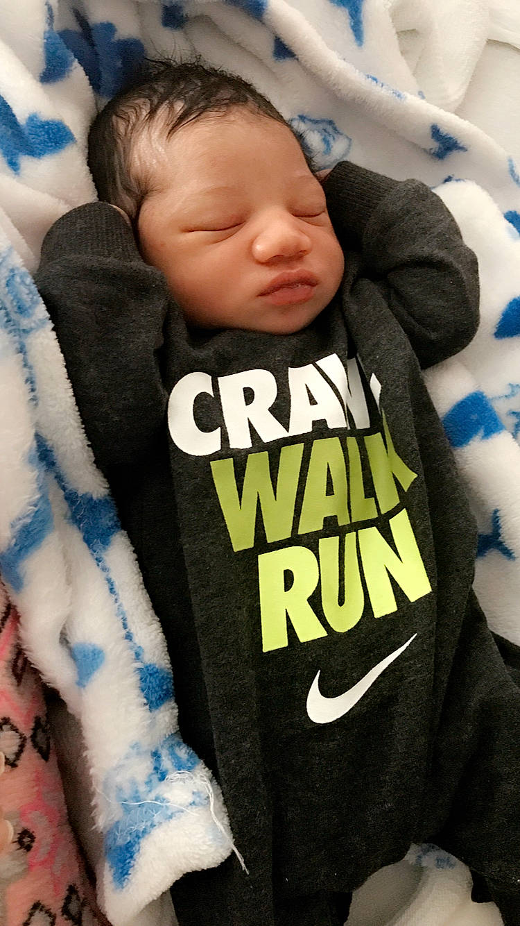 Kace joined the competition — help win amazing prizes! baby, blue, cheek, child, cool, nap, outerwear, person, sleep, toddler