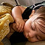 baby, sleeping, blanket, hand, face, closeup, infant, peaceful, cozy, indoors, portrait, child, soft, cute, relaxation, rest, toddler, skin, hair, comfort