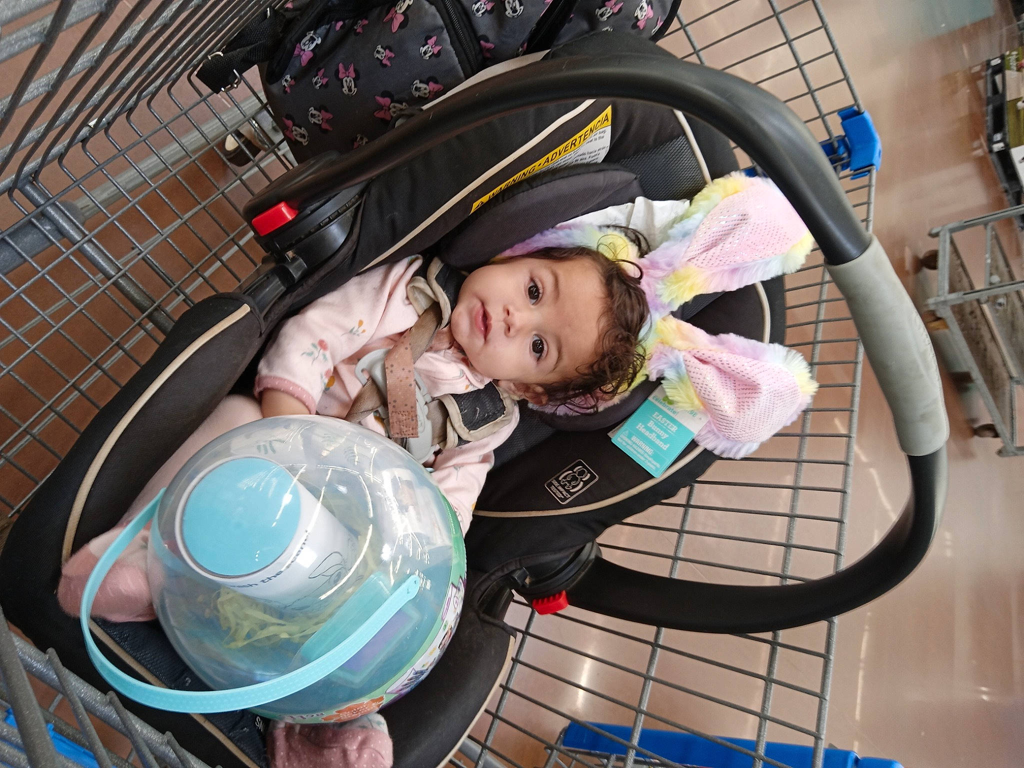 Emerald is registered to the contest to win money with this photo: auto_part, automotive_wheel_system, baby, baby_carriage, baby_products, bag, car_seat, child, fun, person, toddler