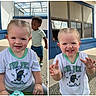 toddler, child, outdoor, sunlight, playground, happy, smiling, boy, girl, casual_clothing, shorts, tshirt, daycare, play, people, portrait, expression, fun, young, kids