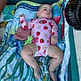 baby, blanket, child, comfort, cute, diaper, fan, indoors, infant, onesie, pacifier, peaceful, pink_clothing, relaxation, resting, skin, sleeping, soft_lighting, strawberry_pattern, towel