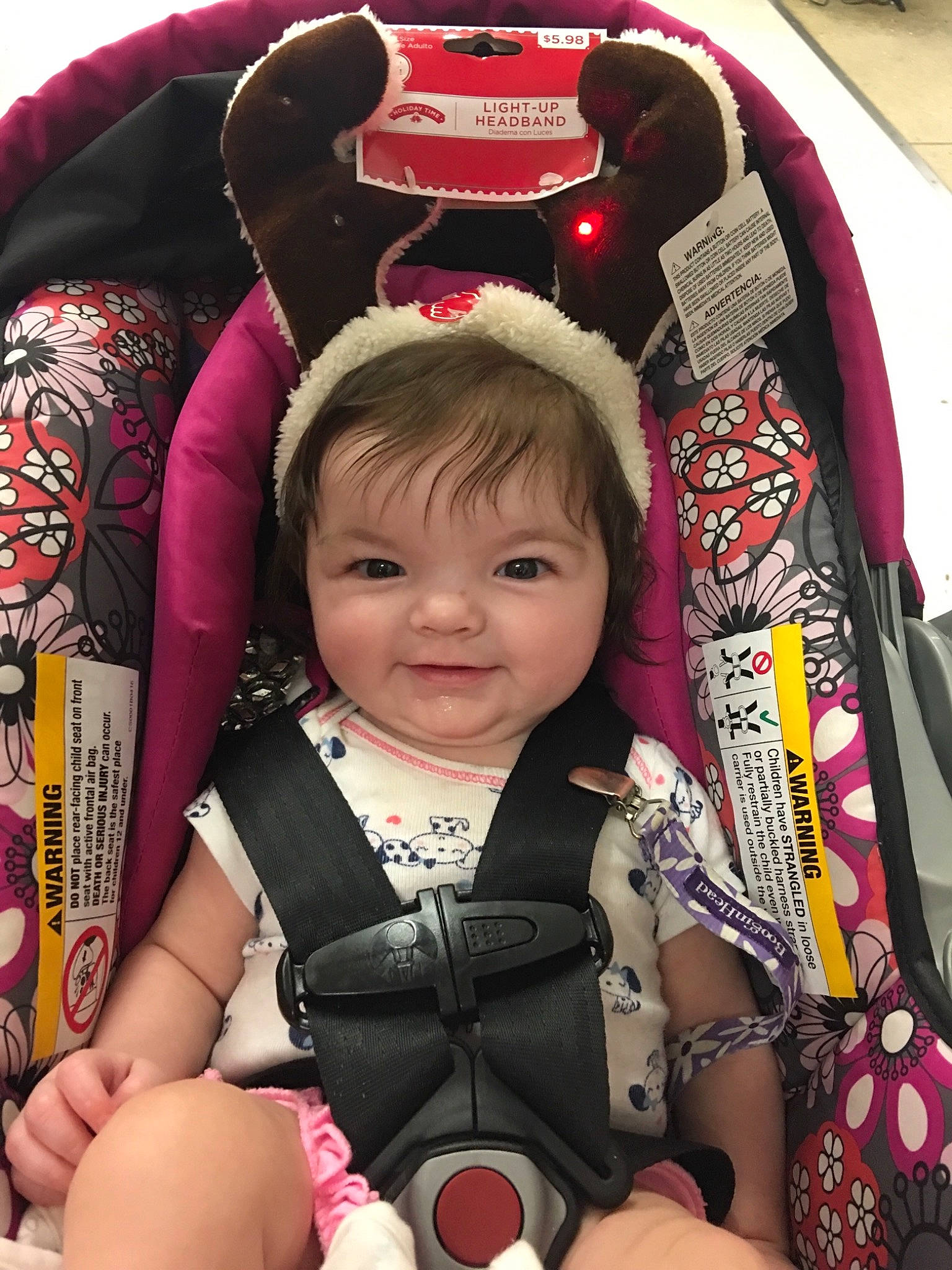 Braelynn is registered to the contest to win money with this photo: baby, baby_carriage, baby_in_car_seat, baby_products, car_seat, cheek, child, joy, person, product, toddler