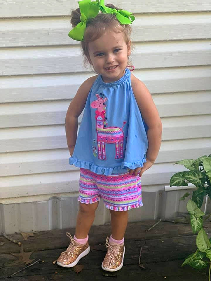 Adalee is registered to the contest to win money with this photo: baby_toddler_clothing, child, clothing, joy, pattern, person, pink, toddler