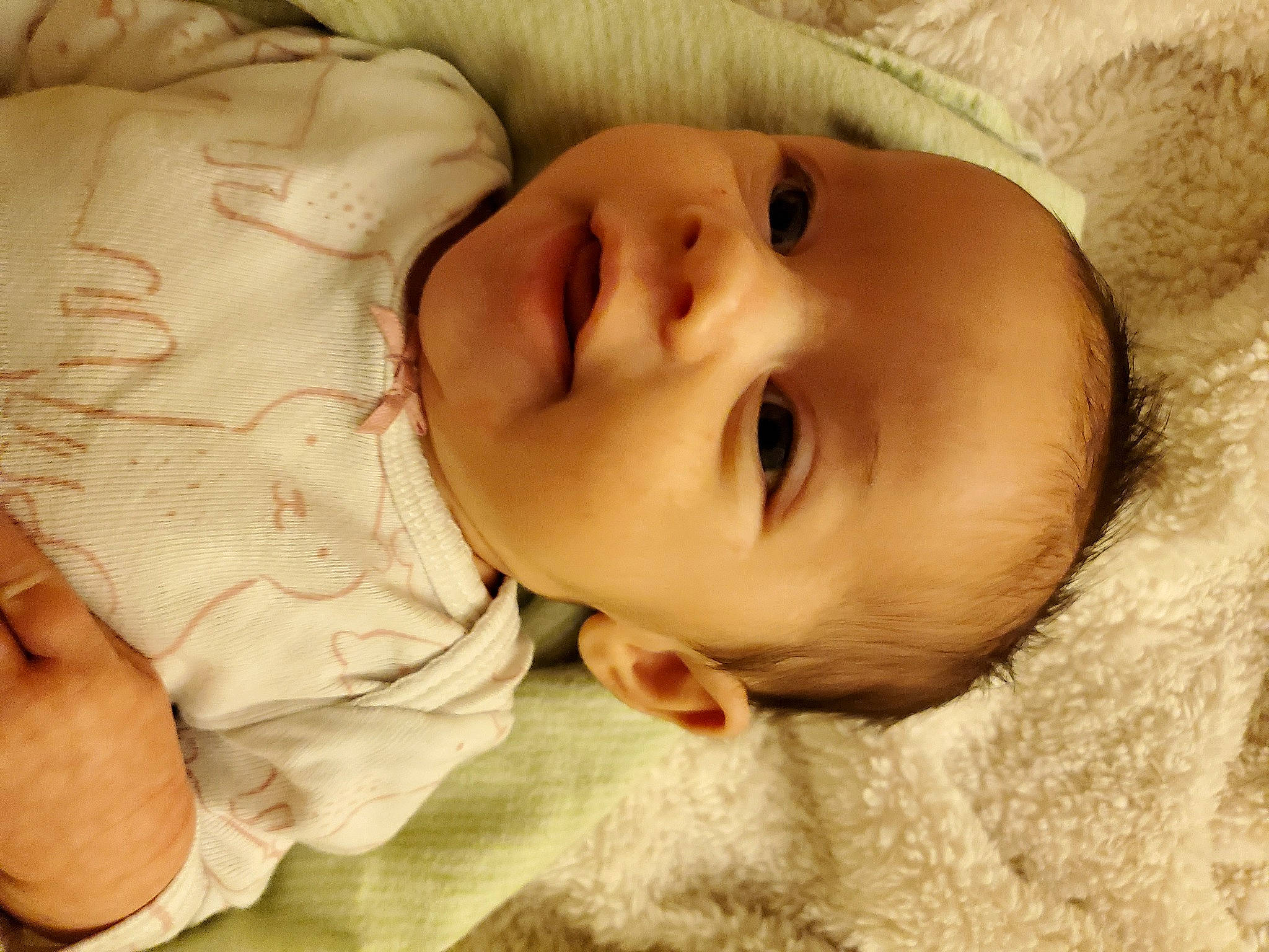 Alexandria joined the competition — help win amazing prizes! baby, baby_toddler_clothing, cheek, comfort, ear, eyebrow, eyelash, grass, headgear, human_body, iris, lip, mammal, mouth, neck, nose, person, skin, sleeve, textile