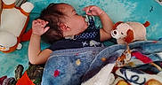 Octavius is registered to the contest to win money with this photo: baby, bedding, blanket, blue_blanket, cozy, crib, crib_bars, hair, hand, infant, nap_time, nursery, pacifier, pajamas, peaceful, plush_toy, sleeping, soft_toy, stuffed_animal, teddy_bear