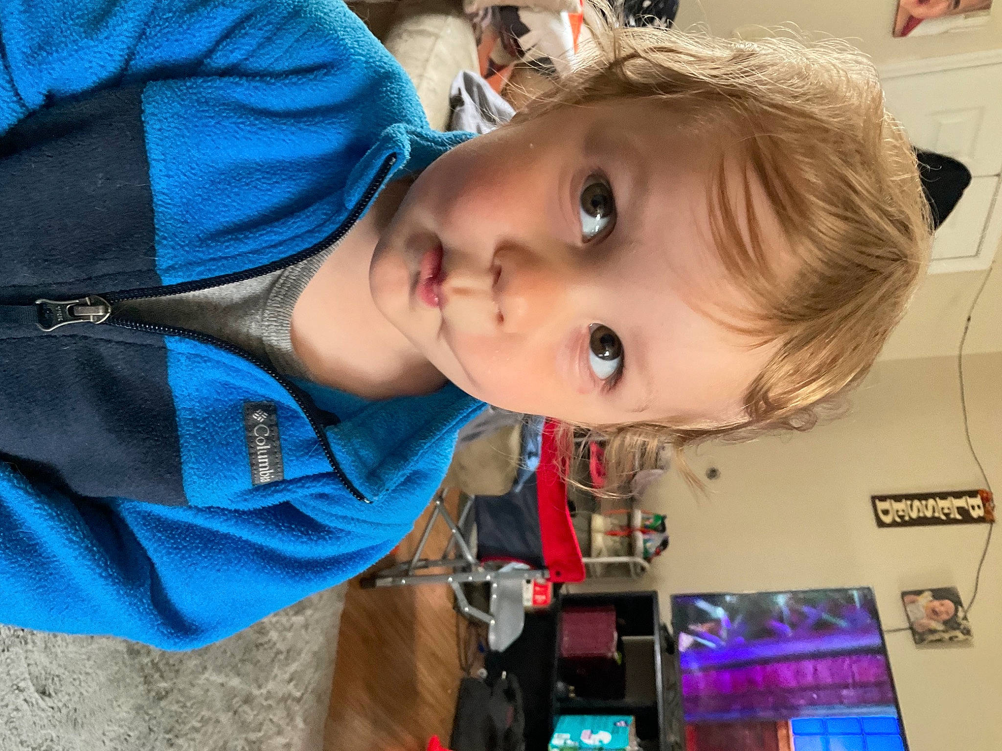 Klause joined the competition — help win amazing prizes! baby, baby_products, baby_toddler_clothing, blurred, cheek, child, electric_blue, eyelash, fun, hat, machine, nose, person, photograph, photography, room, sleeve, snapshot, toddler