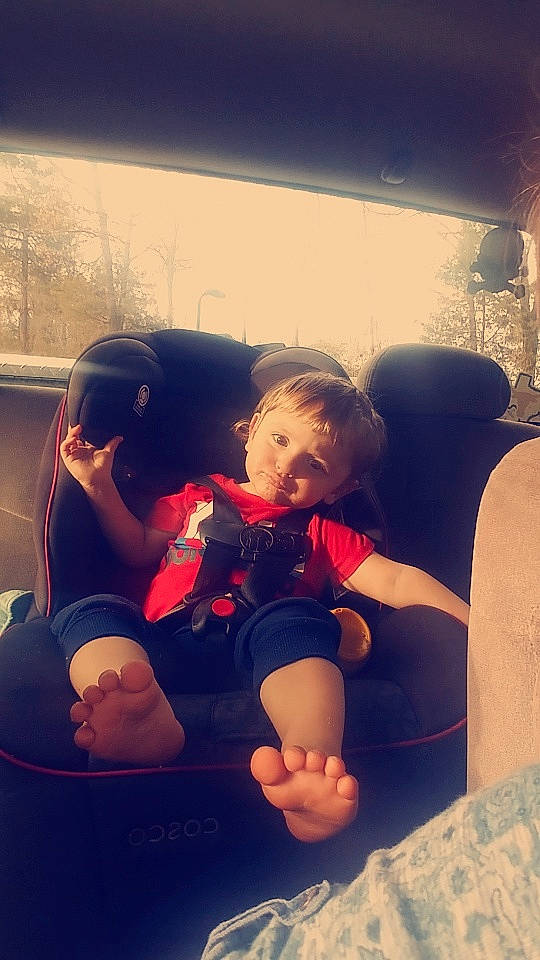 Braeden joined the competition — help win amazing prizes! child, cloud, face, family, fun, happy, interaction, joy, leg, leisure, love, people, person, sitting, skin, sky, smile, sunlight, toddler, tree