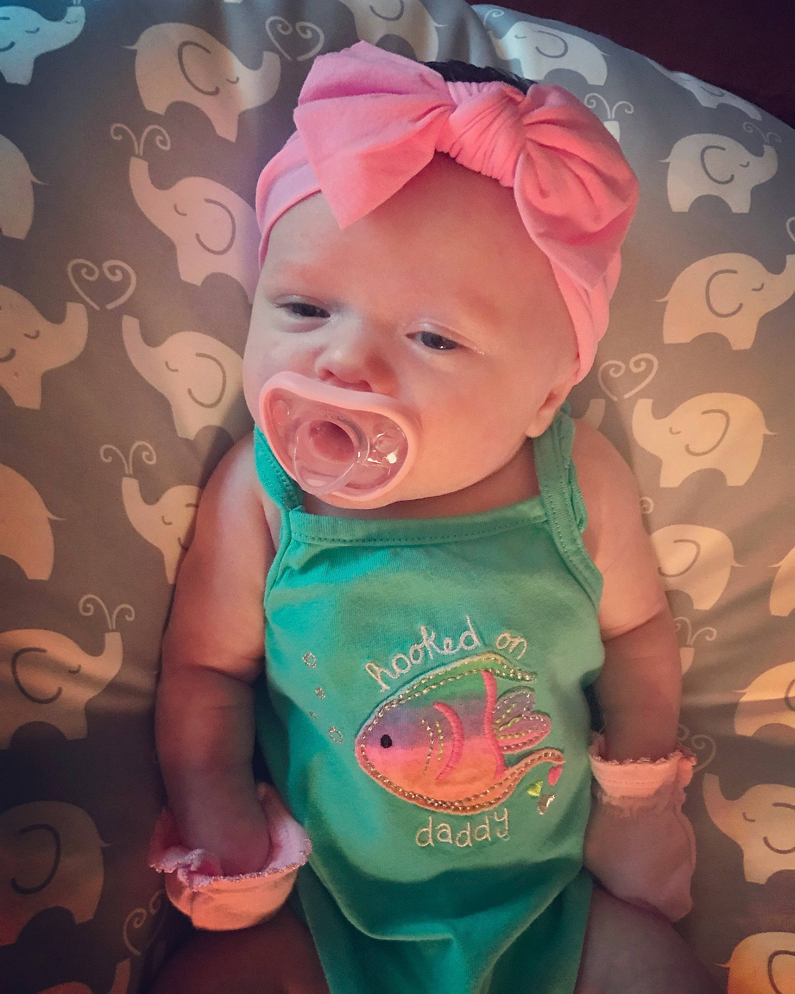 Paityn Marylin Maé is registered to the contest to win money with this photo: baby, baby_products, baby_toddler_clothing, cheek, child, cool, hair_accessory, head, headgear, headwear, mouth, person, pink, smile, toddler