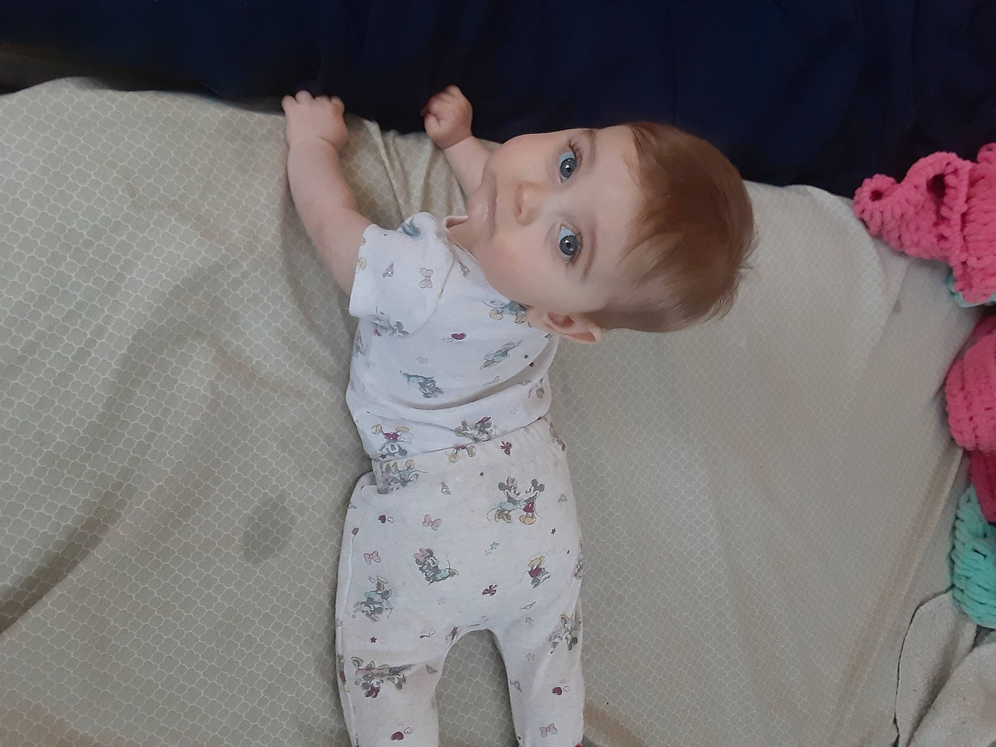 Alexandra joined the competition — help win amazing prizes! baby, baby_products, baby_toddler_clothing, cheek, child, comfort, happy, head, iris, linens, nose, pattern, person, sitting, skin, sleeve, smile, toddler