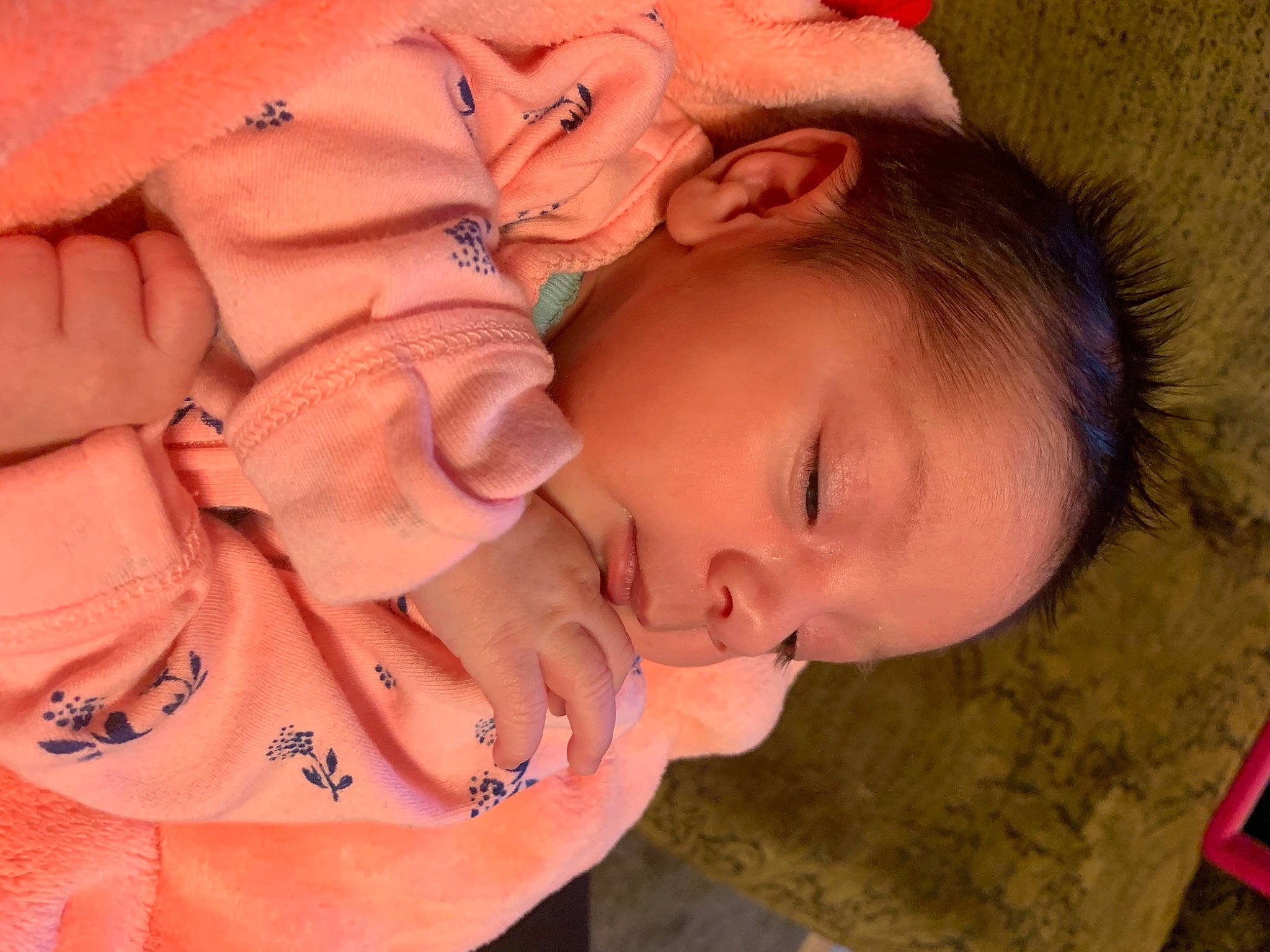 Anayah is registered to the contest to win money with this photo: baby, baby_toddler_clothing, beauty, cheek, eye, finger, gesture, happy, head, iris, lip, mouth, neck, nose, orange, person, skin, sleeve, textile, toddler