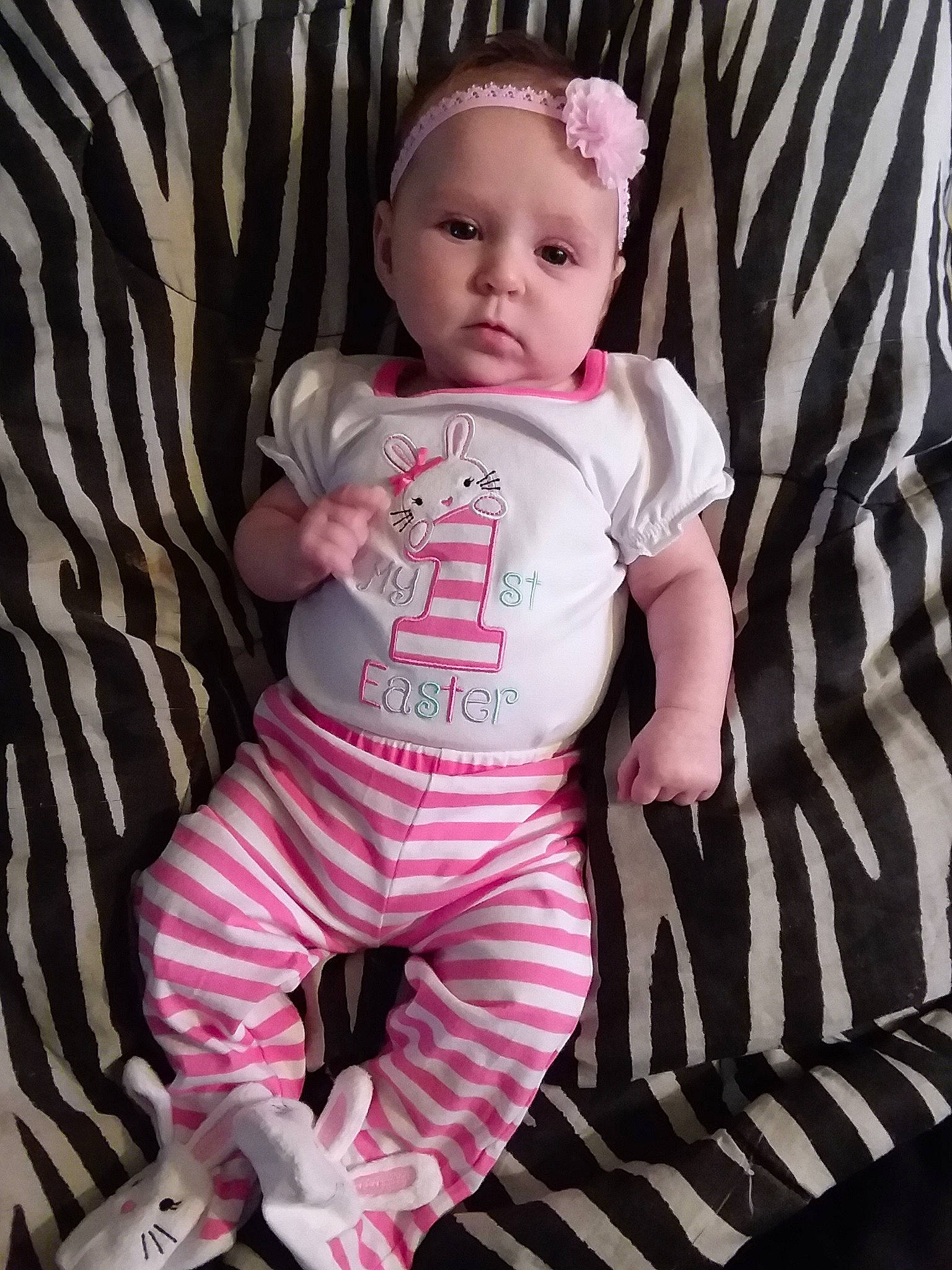 Kinslee Rae joined the competition — help win amazing prizes! baby, baby_products, baby_toddler_clothing, child, pajamas, person, pink, product, sleeve, toddler