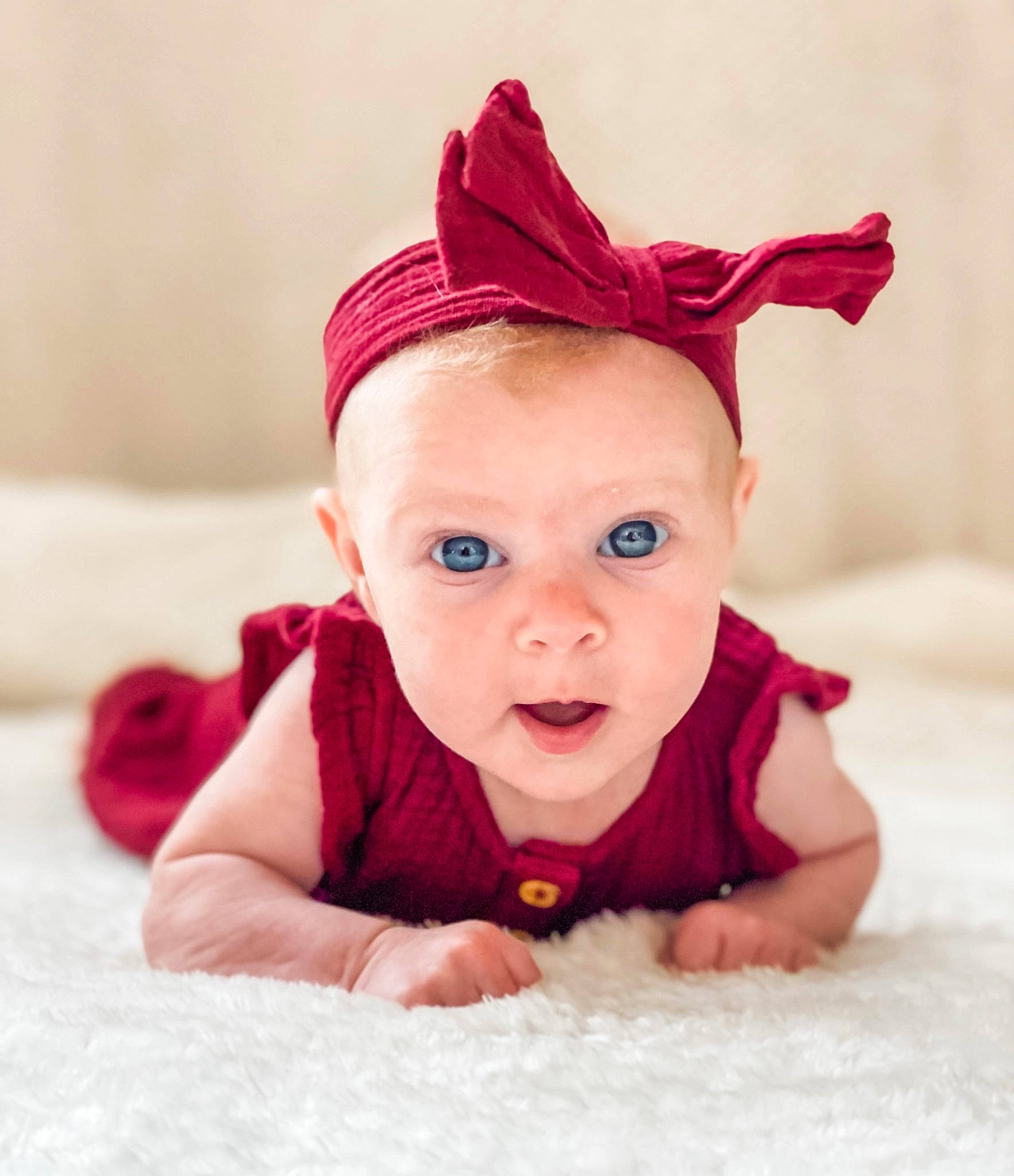 Willow joined the competition — help win amazing prizes! baby, baby_toddler_clothing, cap, carmine, comfort, costume_hat, face, fashion_accessory, fun, hair_accessory, happy, headband, headgear, headpiece, lip, magenta, person, pink, purple, sleeve
