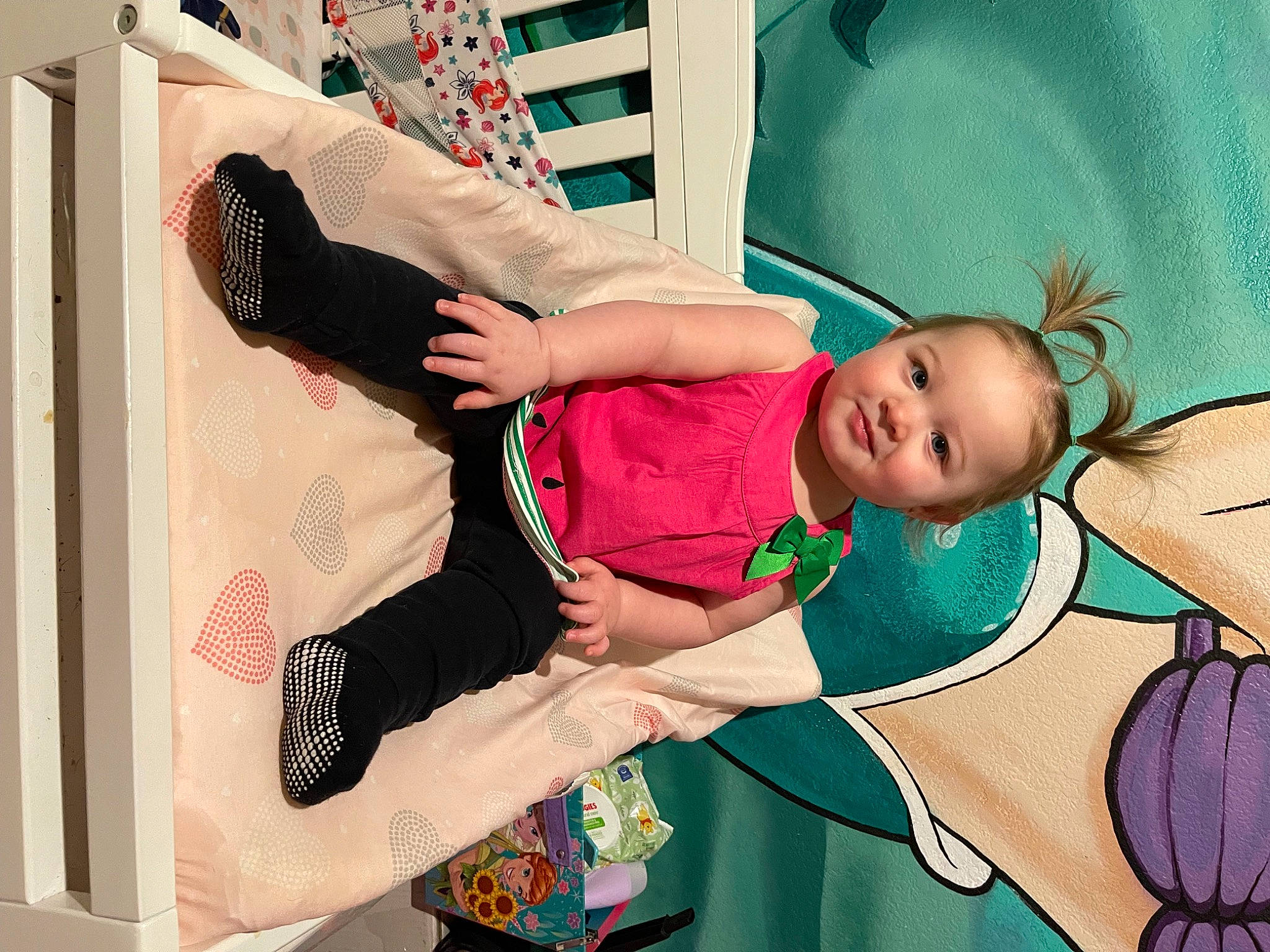 Sutton joined the competition — help win amazing prizes! baby, baby_products, baby_safety, baby_toddler_clothing, carmine, child, comfort, eye, green, happy, human_body, joy, leg, pattern, person, pink, product, room, sitting, sock