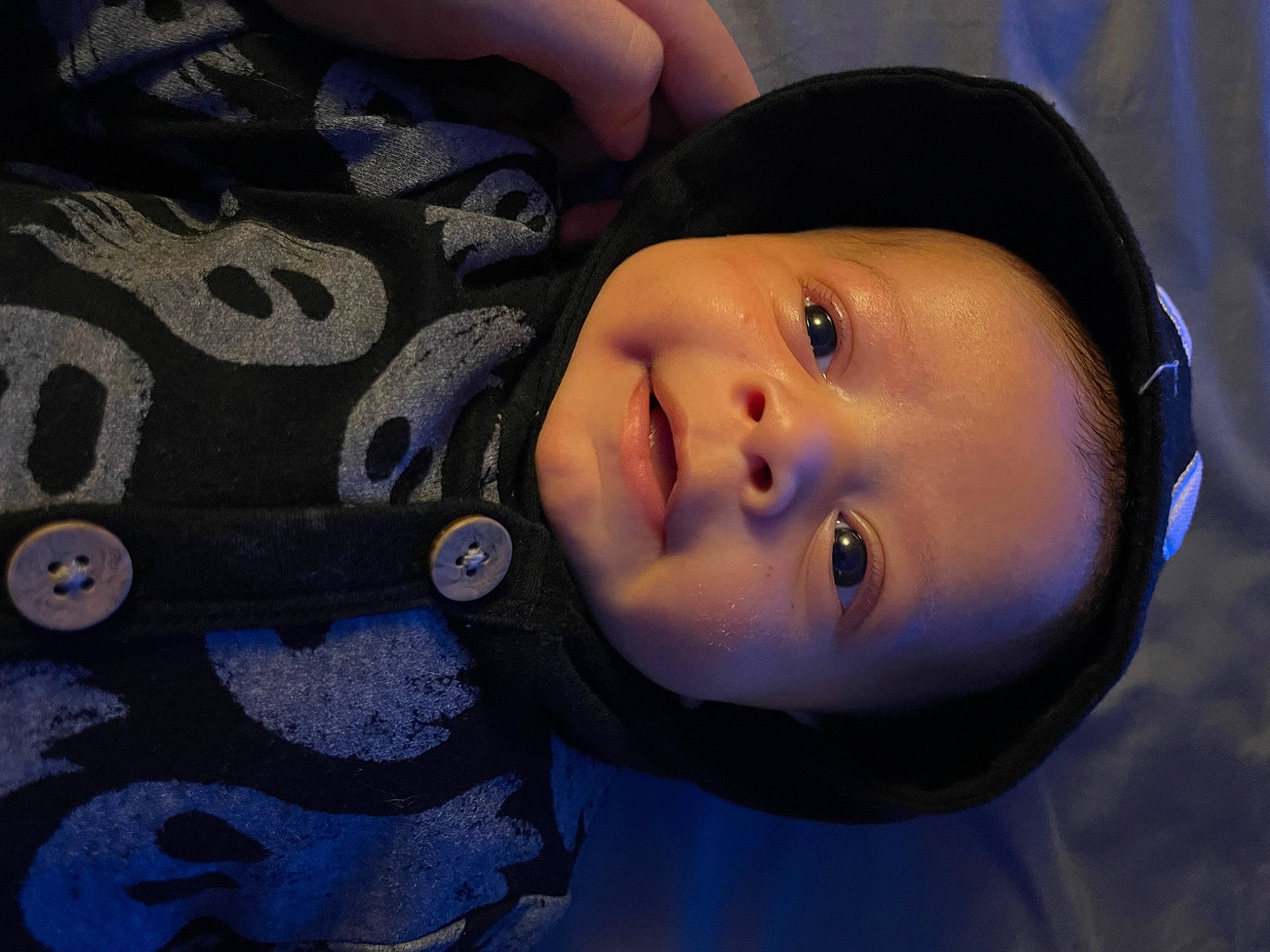 Jake is registered to the contest to win money with this photo: azure, baby, baby_toddler_clothing, cheek, child, cloud, electric_blue, eyelash, flash_photography, happy, human_body, iris, lip, nose, person, plant, purple, skin, toddler, tree