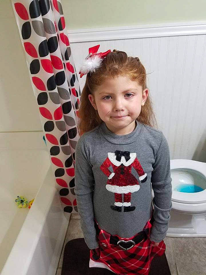 Aisha joined the competition — help win amazing prizes! child, christmas, clothing, holiday, joy, long_sleeved_t_shirt, nightwear, outerwear, pajamas, pattern, person, red, sleeve, t_shirt, toddler, trousers